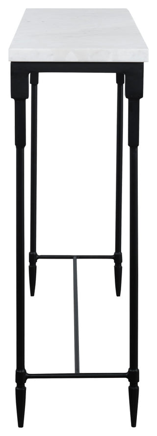 Uttermost Bourges White Marble Console table