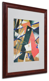'Abstract II' Matted Framed Canvas Art