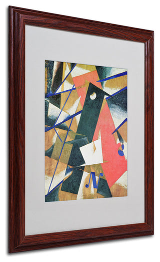'Abstract II' Matted Framed Canvas Art