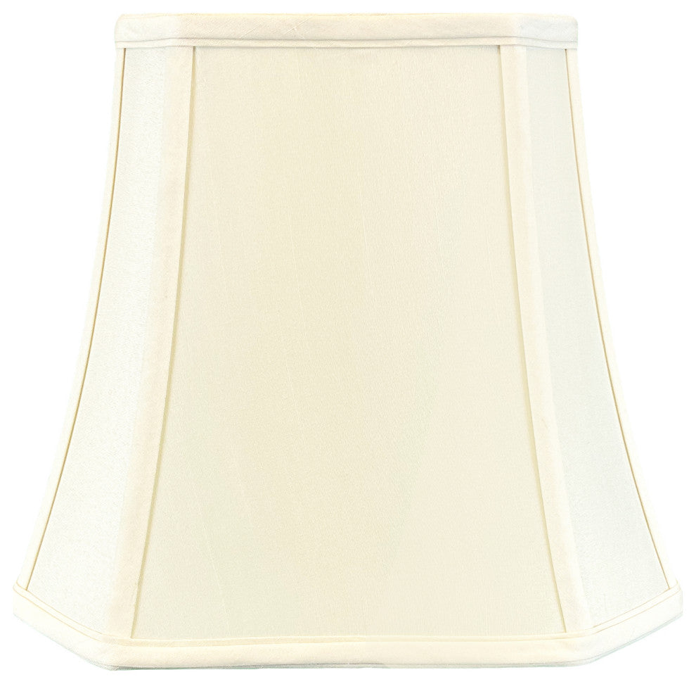 Royal Designs Square Cut Corner Bell Lamp Shade, Eggshell, 7.5"x12"x10.25", Sing
