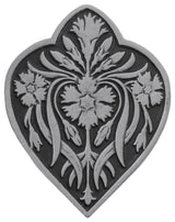 Dianthus Knob Antique Brass, Antique Pewter