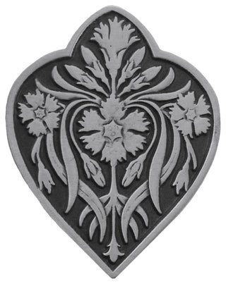 Dianthus Knob Antique Brass, Antique Pewter