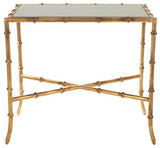 Chandler Gold Cross Base Accent Table