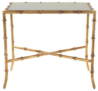 Chandler Gold Cross Base Accent Table