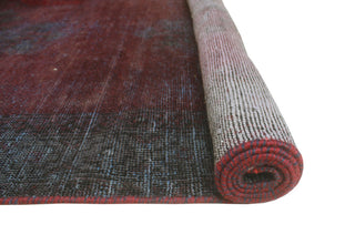 Vintage Distressed Overdyed Rayford Burgundy Runner