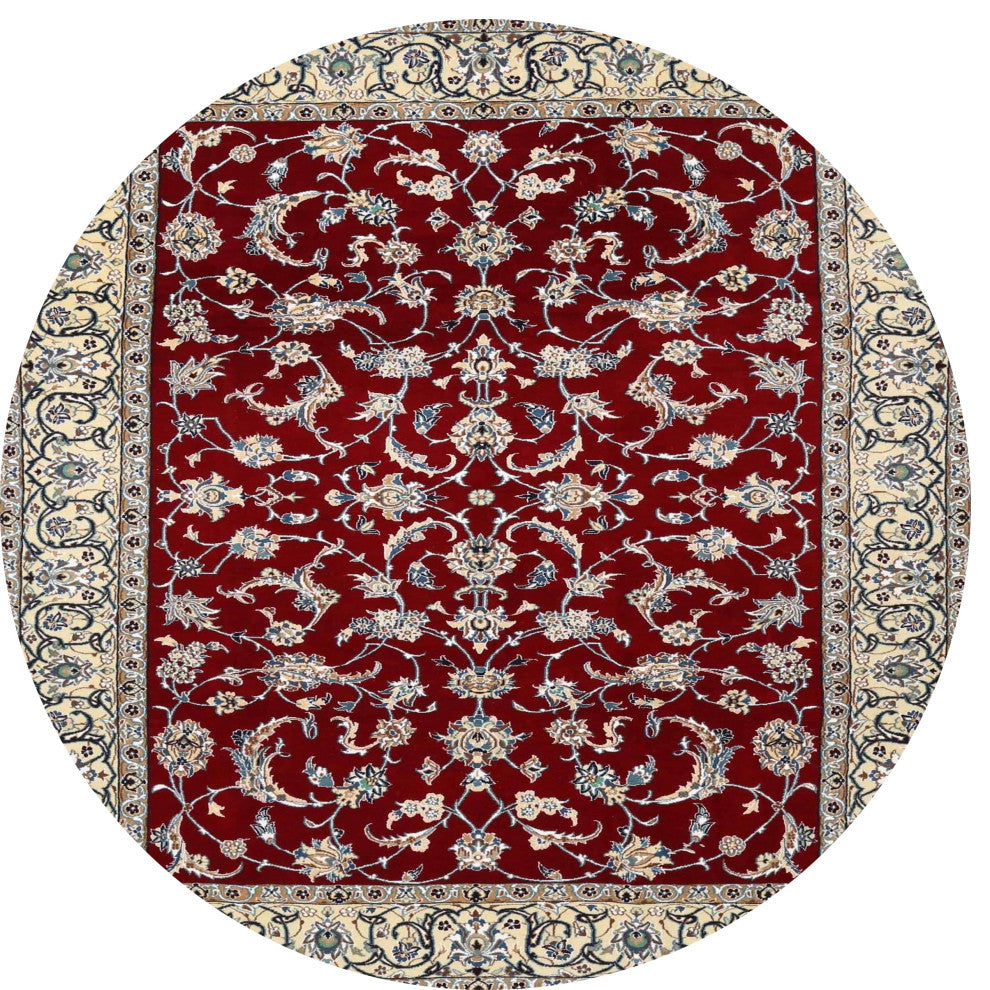 Ahgly Company Indoor Round Traditional Area Rugs, 4' Round