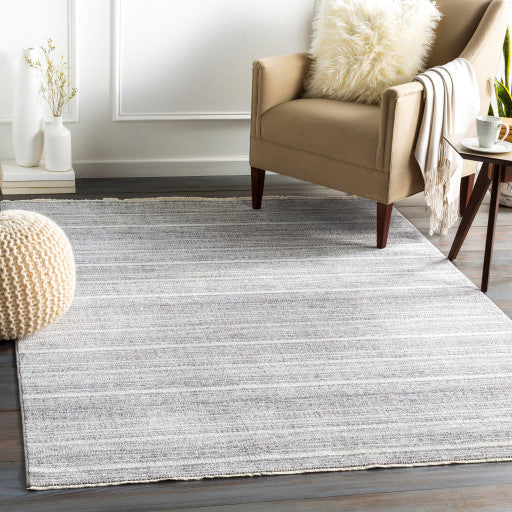 Surya Presidential PDT-2318 5'x8'2" Rug, Pale Blue/Green/Bright Blue/Gray/Ivory