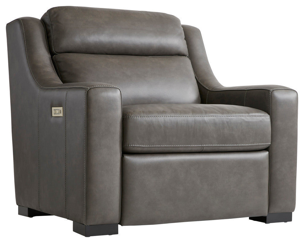Bernhardt Germain Leather Power Motion Chair
