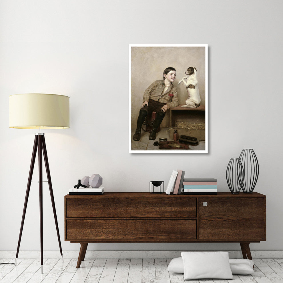 "Begging" Digital Paper Print by John George Brown, 33"x46"