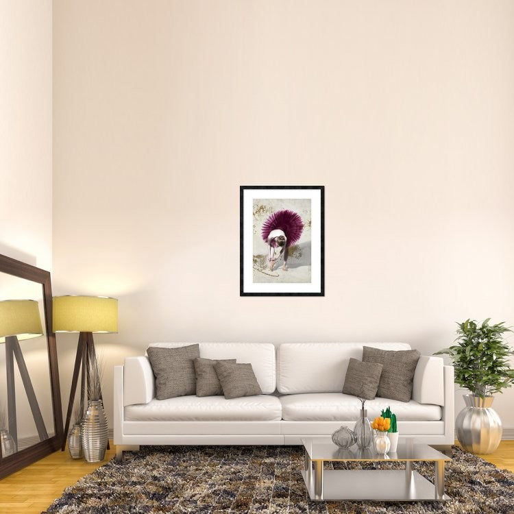 "Purple Ballerina" Framed Digital Print by Teo Rizzardi, 28"x38"