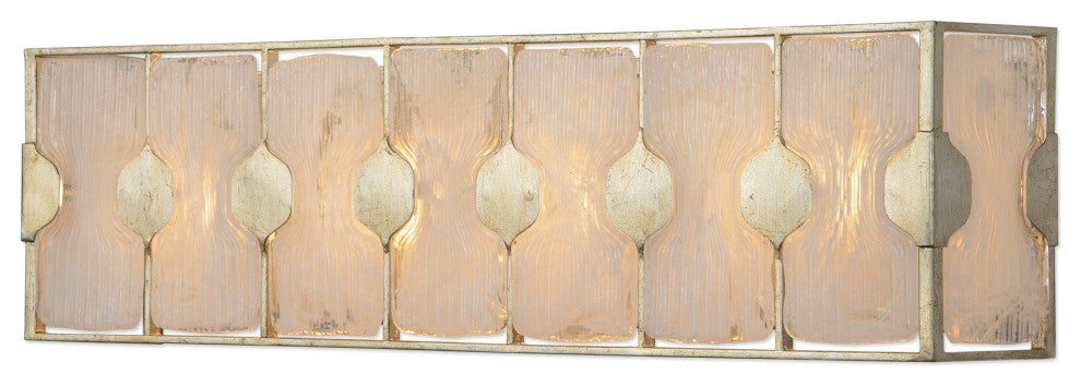 Uttermost Rene 4-Light Swirl Glass Vanity