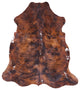 7' 6" X 6' 8" Brindle Natural Cowhide Rug C1752