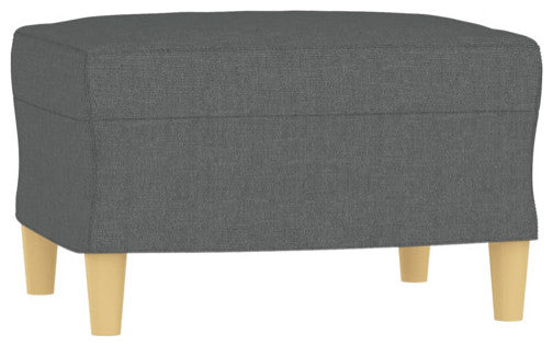 vidaXL Sofa Set with Cushions Sectional Sofa Couch 3 Piece Dark Gray Fabric