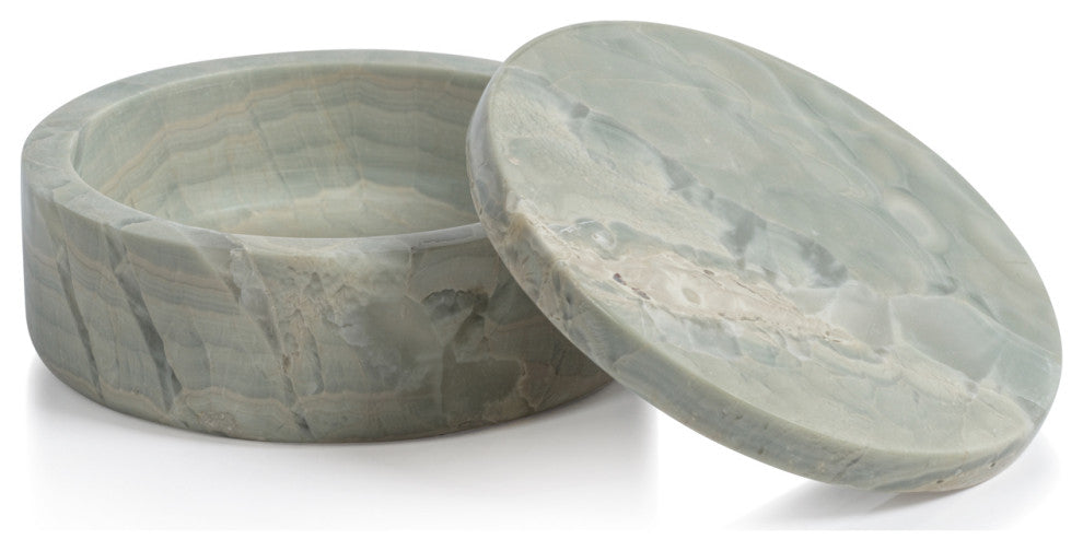 Tasman Blue Onyx Canister Jar, 5" x 2"