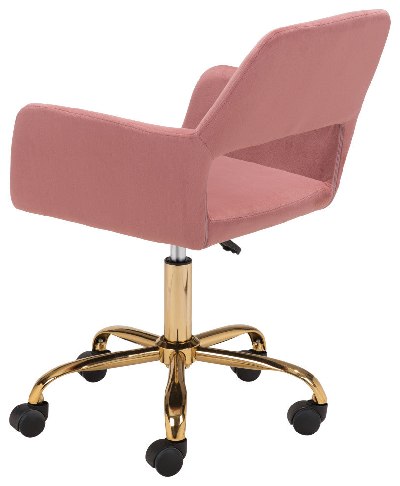Athair Office Chair Pink/Gold
