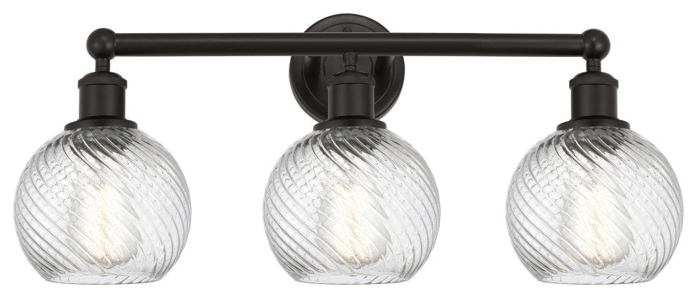 Innovations 616-3W-OB-G1214-6 3 Light Bath Vanity Light, Oil Rubbed Bronze