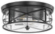 Farmhouse 2-Light Flush Mount Close to Ceiling Light with Seeded Glass Shade