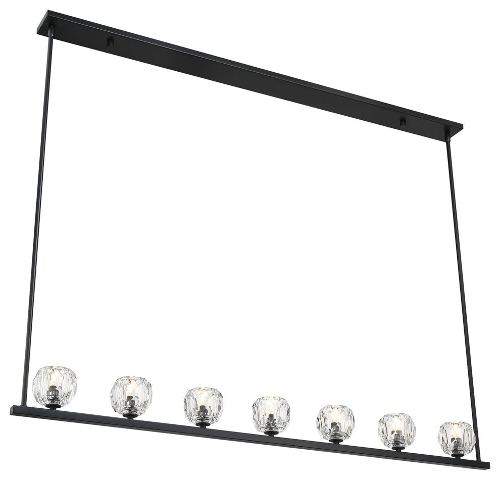 Crystorama Lighting Group ARA-10267 Aragon 7 Light 56"W LED - Soft Brass