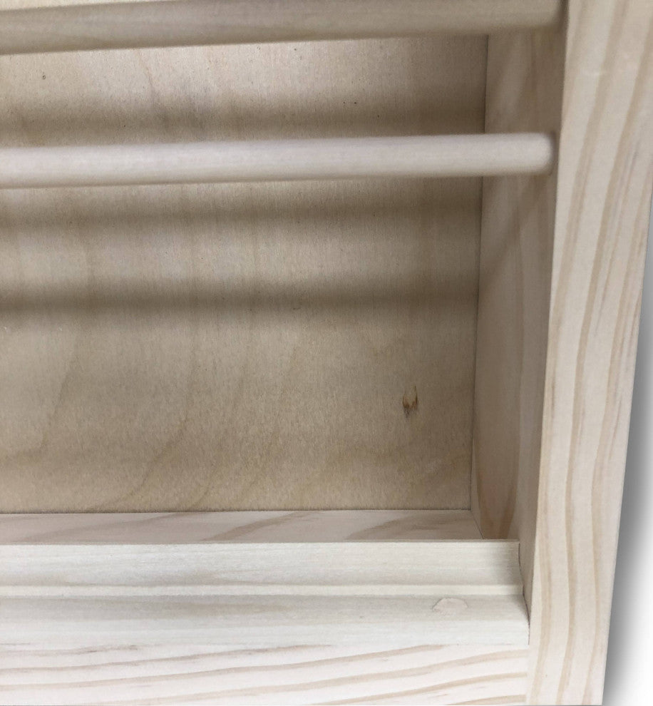 Montclair Combination Toilet Paper Holder On the Wall Magazine Rack, Unfinished