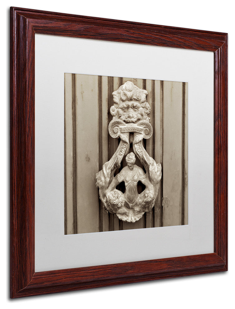 Alan Blaustein 'La Porta Soprammobile III' Art, Wood Frame, White Mat, 16x16