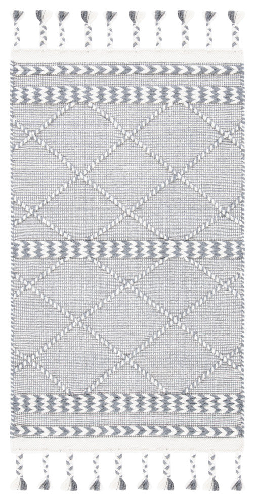 Safavieh Casablanca Collection CSB575F Rug, Grey/Ivory, 3' X 5'