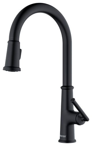 Karran KKF330 1-Handle Pull Down Dual Function Sprayer Faucet, Matte Black