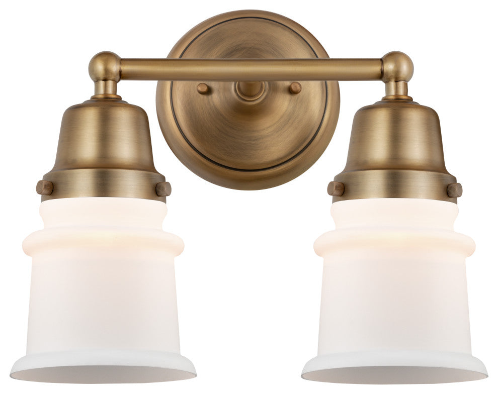 Innovations 623-2W-BB-G181S Canton 2 Light Bath Vanity Light, Brushed Brass