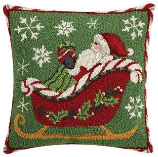 Santa Sleigh Hook Pillow