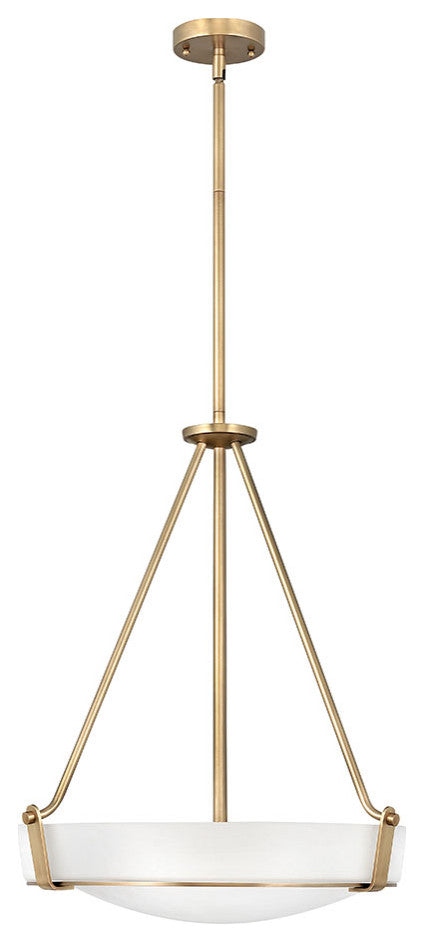 Hinkley Hathaway Medium Pendant, Heritage Brass