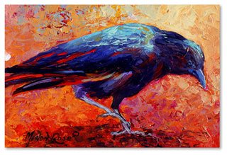 Marion Rose 'Crow 12' Canvas Art, 24 x 16