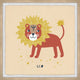 "Leo" Framed Painting Print, 18x18