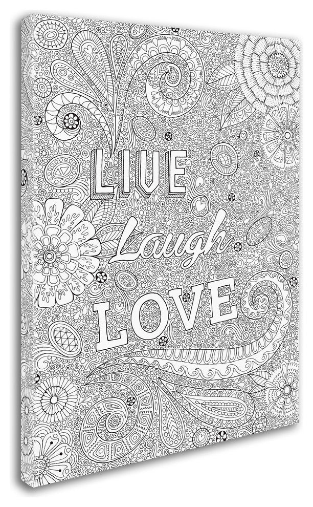 Hello Angel ''Live Laugh Love'' Canvas Art, 19x14