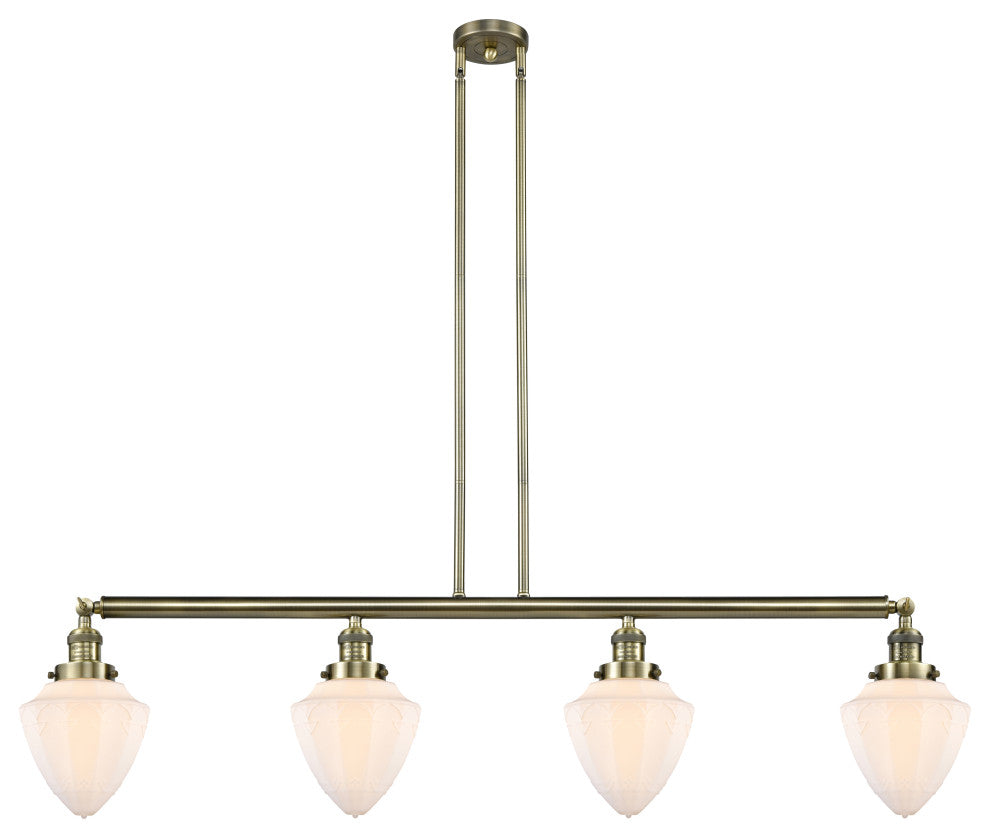 Innovations 214-AB-G661-7 4 Light Island Light, Antique Brass