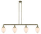 Innovations 214-AB-G661-7 4 Light Island Light, Antique Brass
