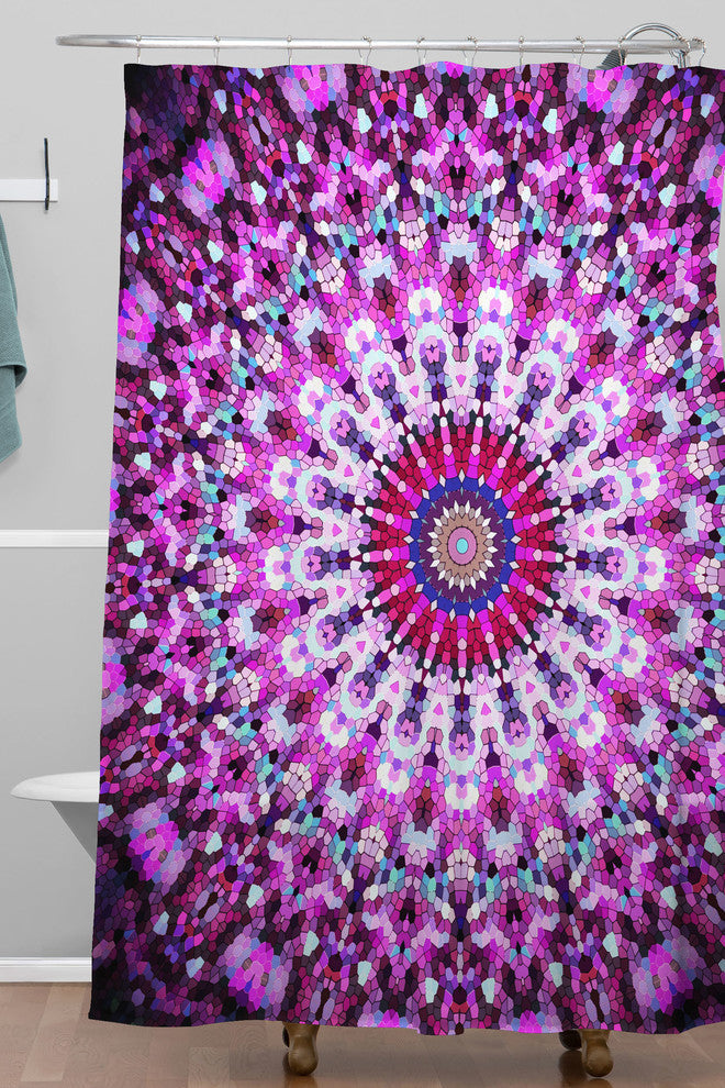 Deny Designs Monika Strigel Pink Arabesque Shower Curtain