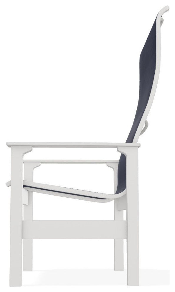 Leeward Sling Outdoor Supreme Armchair, Collect Indigo/Snow
