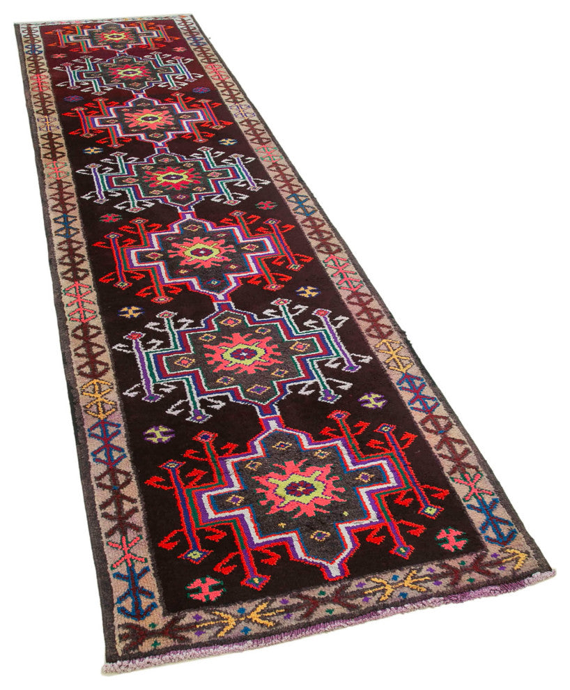 Rug N Carpet - Handmade Turkish 2' 11" x 11' 1" Unique Runner Rug