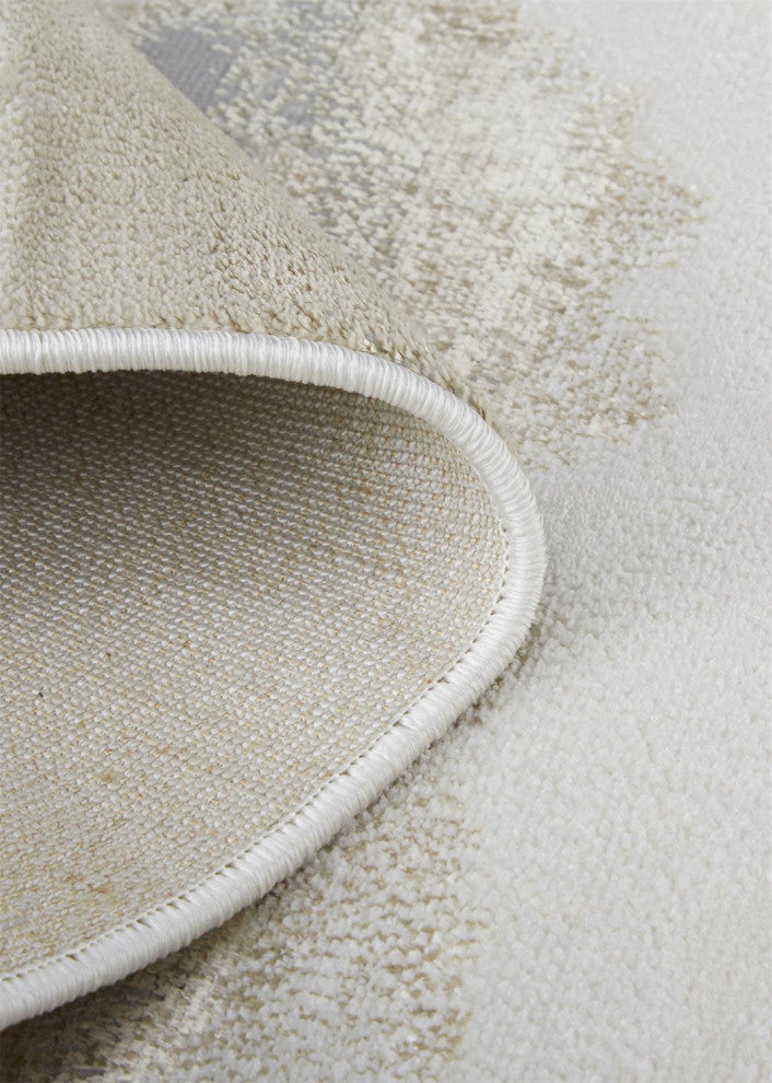 Tripoli R3727 Modern/Casual/Global Area Rug, Beige/Gold, 12'x18'