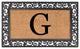 Classic Monogrammed Rubber Welcome Mat, G