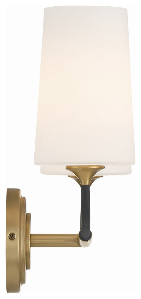 Niles 2-Light Black Forged/Modern Gold Wall Mount