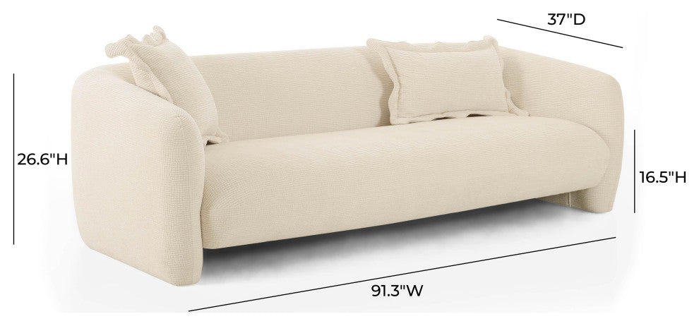 Lou Cafe Sofa, Sandstone