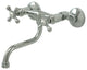 Kingston Brass KS216C Kingston Two Handle Wall Mount Bathroom Faucet, Chrome