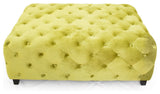Green Tufted Cocktail Table