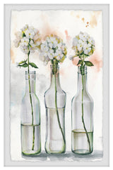 "Bottled Blooms" Framed Painting Print, 24"x36"