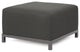 Sterling Axis Ottoman Slipcover, Charcoal