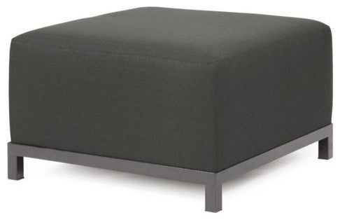 Sterling Axis Ottoman Slipcover, Charcoal