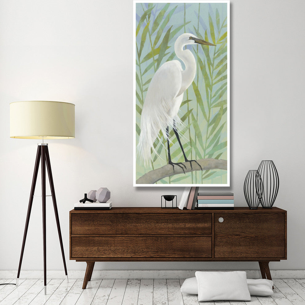 "Egret by the Shore I" Digital Paper Print by Kathrine Lovell, 38"x74"
