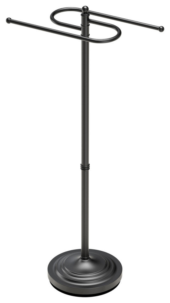 Floor S Towel Stand, Matte Black