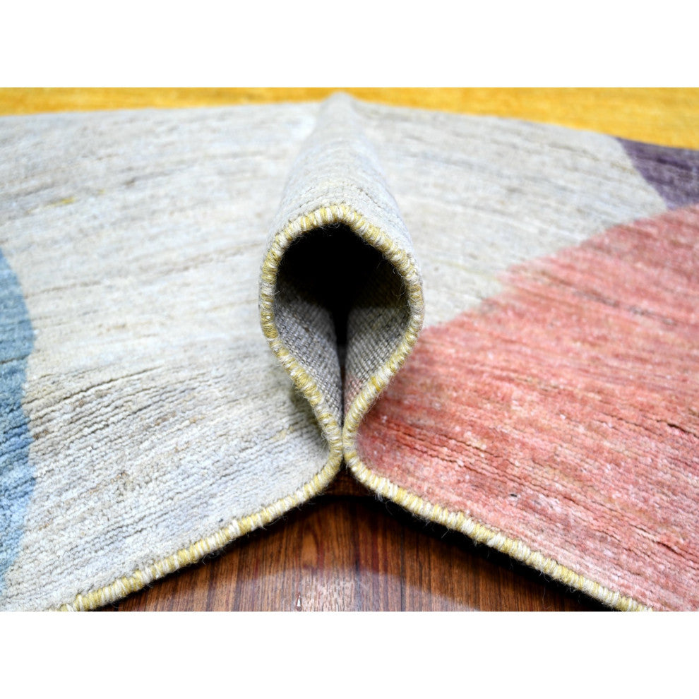 Colorful, The Circles Design 100% Wool Hand Knotted, Oriental Rug, 10'x13'9"