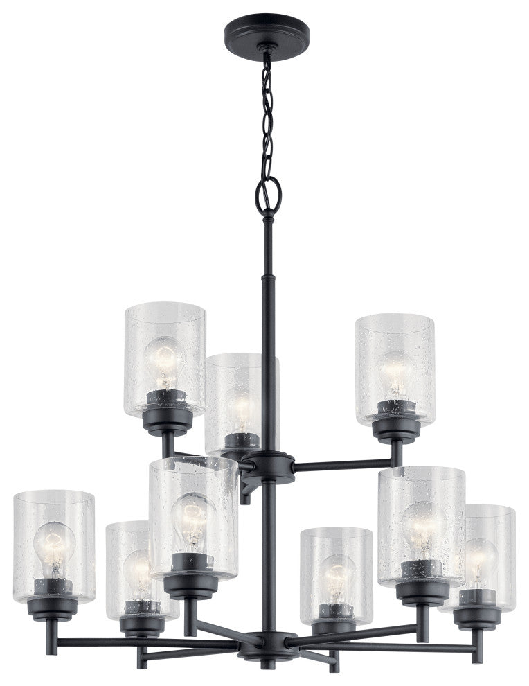 Winslow Black Chandelier 9-Light